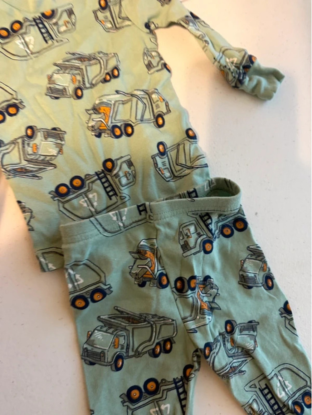 Carter's Just One You 12M Garbage Truck Pajama Set - Picture 4 of 4